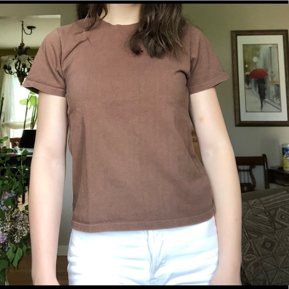 Brown brandy Melville shirt - Picture 1 of 3